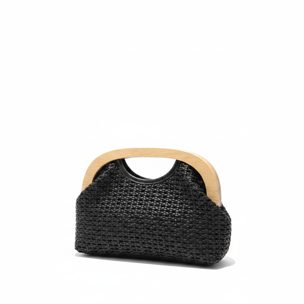 Bolso Rafia Negro